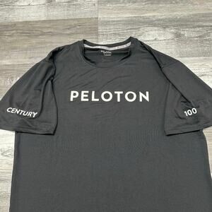 Peloton Century Club Reach 100 Workouts Milestones Black Mens XL Fitness T-Shirt